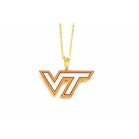 Niva White-Orange Border Necklace
