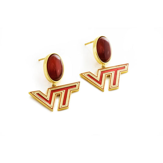 Fira Maroon Earrings